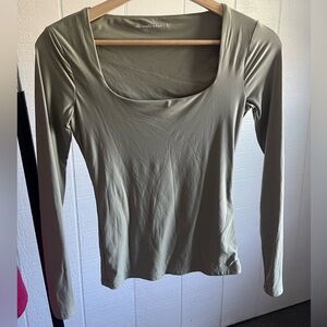 a&f soft matte seamless long sleeve